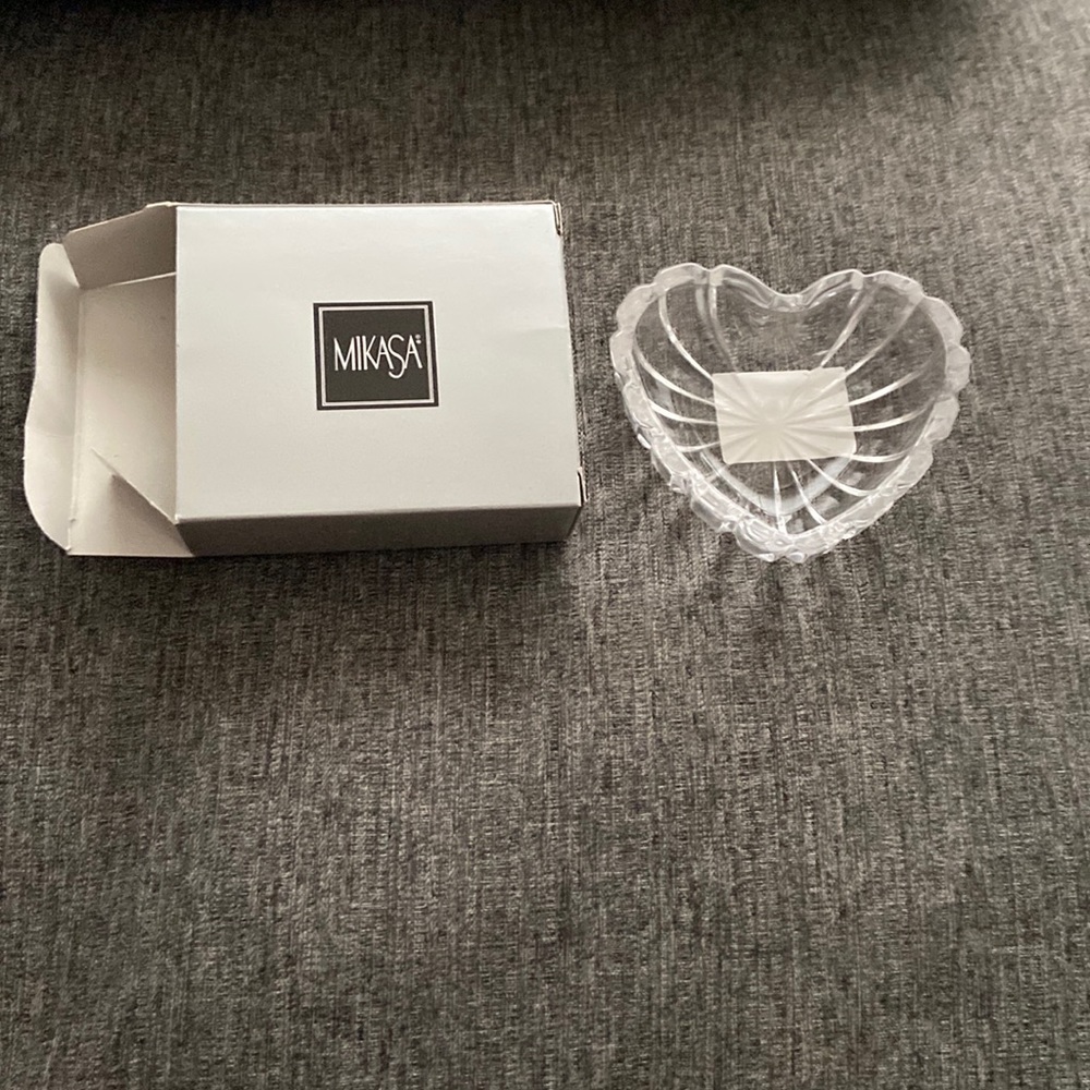 Mikasa jewel heart dish.